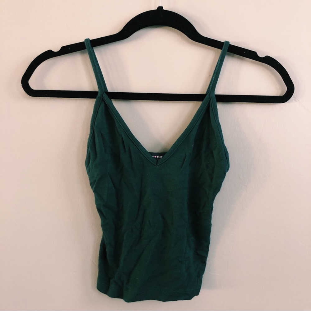 Brandy Melville Green Cropped Cami